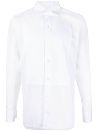 Ermenegildo Zegna Camicia con inserti a contrasto - Bianco