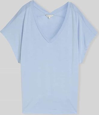 Tom Tailor Loose Fit T-Shirt aus Viskose-Mix in Hellblau, Gr&ouml;&szlig;e XXXL