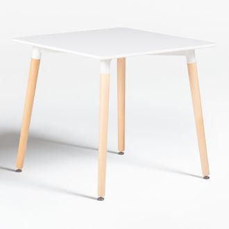 Sklum Sklum - Mesa De Cocina Cuadrada 80x80 Cm En Madera De Haya Y Mdf Royal