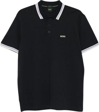 HUGO BOSS Heren, Tops, Blauw, Maat: 3XL Katoen