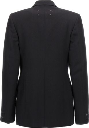 Maison Margiela Womens Black Wool Blazer Clothing