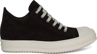 Rick Owens suede low-top sneakers - women - Suede/Rubber/Fabric - 36 - Brown