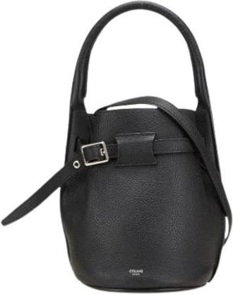 Celine Pre-owned Bucket Bags, female, Black, Size: ONE SIZE Pre-owned Vintage Bucket Bag