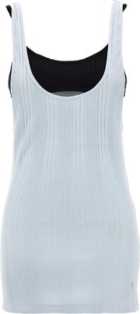The Attico Logo Ribbed Top