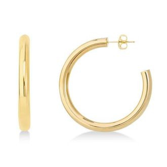 Allurez Large Open Hoop Earrings 14k in Yellow Gold at Nordstrom