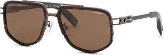 Chopard SCHM12V Polarized 722P Mens Sunglasses Tortoiseshell Size 59