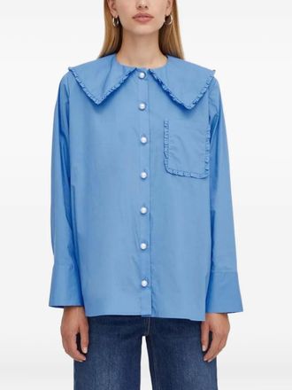 Custommade Camicia con bottoni - Blu