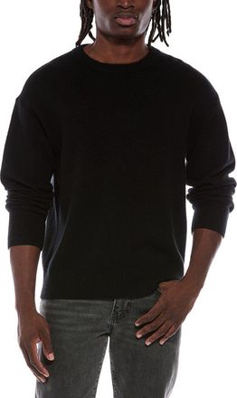 Helmut Lang Brushed Wool & Cashmere-Blend Crewneck Sweater