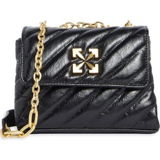 Off-white Jackhammer 17 Matelass&eacute; Leather Shoulder Bag in Black at Nordstrom Rack