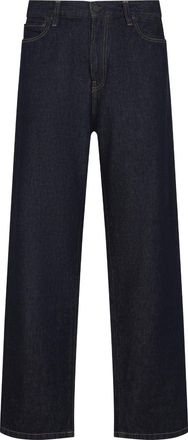 Carhartt Work in Progress Blue Aaron Cotton Pants-Uomo