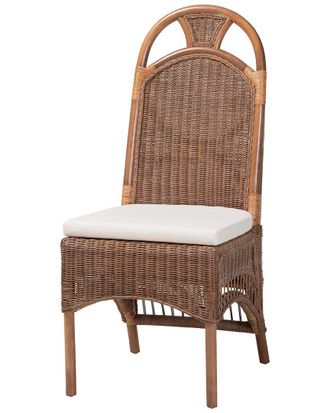 Baxton Studio Raya Natural Rattan Dining Chair