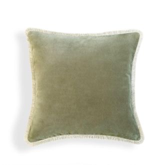Febronie Coj&iacute;n algod&oacute;n 50x50verde caqui