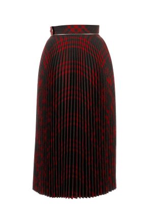 Burberry Womens Embroidered Jersey Skirt Lochipcheck Exterior: Polyester Wool Gonne