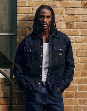 Levi's Workwear berkley giacca da lavoro in denim blu scuro