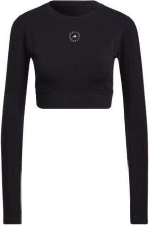 adidas (WMNS) adidas by Stella McCartney TrueStrength Cropped Long Sleeve T-Shirt Asia Sizing Black HB6074