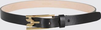 Victoria Beckham Cintura in pelle di vitello liscia con fibbia monogram