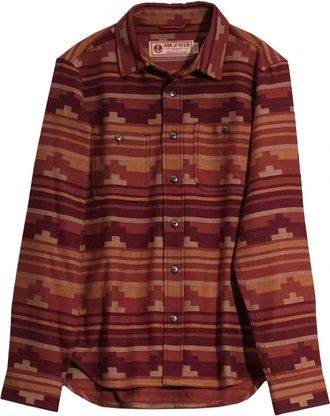 Iron And Resin Mens Salton Shirt In Rust