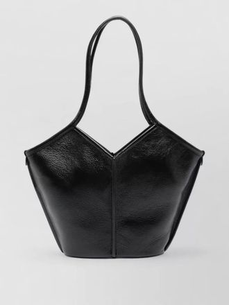 Hereu leather textured tote bag