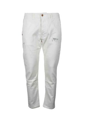 Daniele Alessandrini White Cotton Stretch Jeans