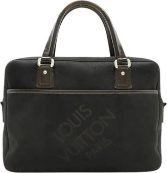 Louis Vuitton Pre-owned Yack Damier Geant Briefcase - Heren - Vintage Handtas - Zwart - ONE Size - Leer - Vintage