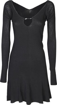 Jacquemus Pral&ugrave; Mini Jurk - Dames - Korte kleedjes - Zwart - 2XS - Polyester - Kleedjes