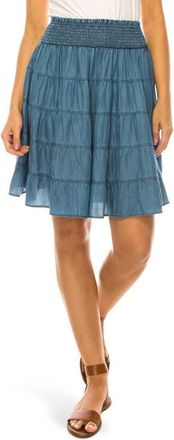 A Collective Story Smock Waist A-Line Skirt in Medium Indigo at Nordstrom, Size X-Large