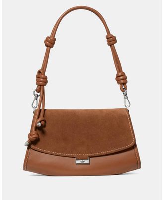 Kate Spade New York Womens Ali Suede Shoulder Bag - Brown - One Size