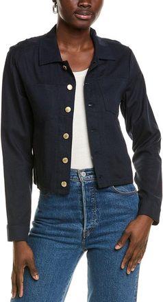 Ellen Tracy Linen-Blend Crop Jacket