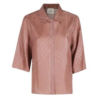Alysi Shirts, female, Pink, Size: 2XS Camicia Foundation M Corta