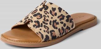 Tamaris Tamaris Pantoletten aus echtem Leder in Beige, Gr&ouml;&szlig;e 36