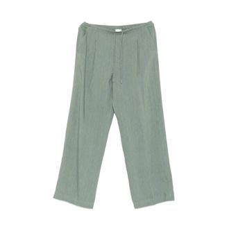 Marella Wide Trousers, female, Green, Size: S Mlmalloro Wide Trousers