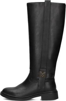 Mexx Stijlvolle zwarte winterlaarzen - Dames - Hoge Laarzen - Zwart - 37 EU - Wol - Schoenen