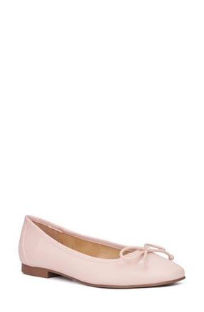 New York & Company Paulina Ballet Flat in Blush Smooth at Nordstrom Rack, Size 10