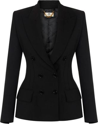 Elisabetta Franchi Dames, Jassen, Zwart, Maat: L
