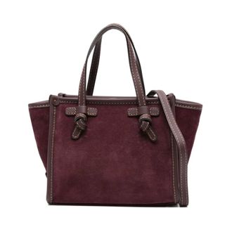 Gianni Chiarini Miss Marcella Suede Tote Bag - female - Gianni Chiarini - Handbags - Red - ONE SIZE - Bags