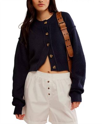 Free People Lila Cardigan In Sky Captain