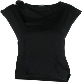 Undercover cut-out cotton T-shirt - women - Cotton - 3 - Black