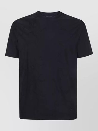 Emporio Armani short sleeves crew neck embroidered t-shirt