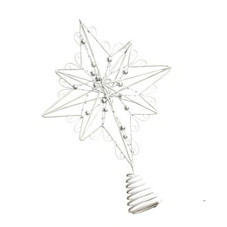 OEM Elegante Decoraci&oacute;n De La Cima: Estrella Blanca De Ocho Puntas