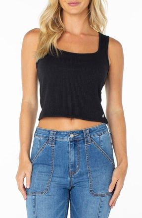 Roxy Dixon Rib Knit Top in Anthracite at Nordstrom, Size X-Large