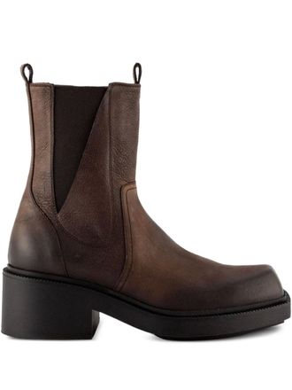 Vic Matié 50mm square-toe Chelsea boots - Brown