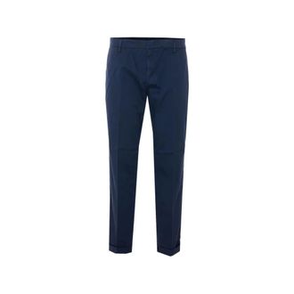 Dondup Chinos, male, Blue, Size: W36 Gaubert Relax Trousers