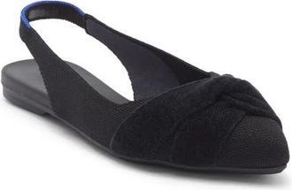 Rothy's The Twist Point Slingback in Black at Nordstrom, Size 10.5