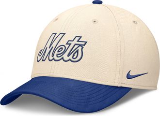 Nike New York Mets Statement Rise Swoosh Nike Mens Dri-FIT MLB Hat in Brown | NB170DKRNME-0VE