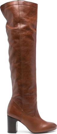 Chie Mihara Leren knielaarzen - Bruin