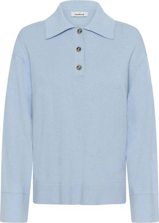 Soaked In Luxury Truien & Vesten, Dames, Blauw, S, Katoen, Blauwe Polo Pullover Trui