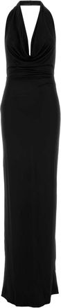 Dsquared2 Black Jersey Long Dress