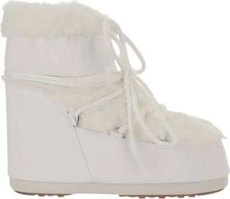 Moon Boot Schoenen, Dames, Wit, 39 EU, Nepbont, Icon Lage Nepbont Laarzen