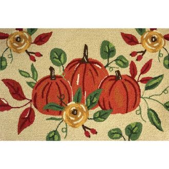 R16 Home Pumpkin Trio Indoor/Outdoor Doormat in Beige/Multi at Nordstrom Rack, Size 24X36