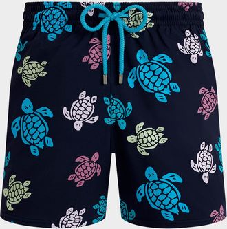 Vilebrequin Men & apos;s Multicolor Turtle Swim Trunks